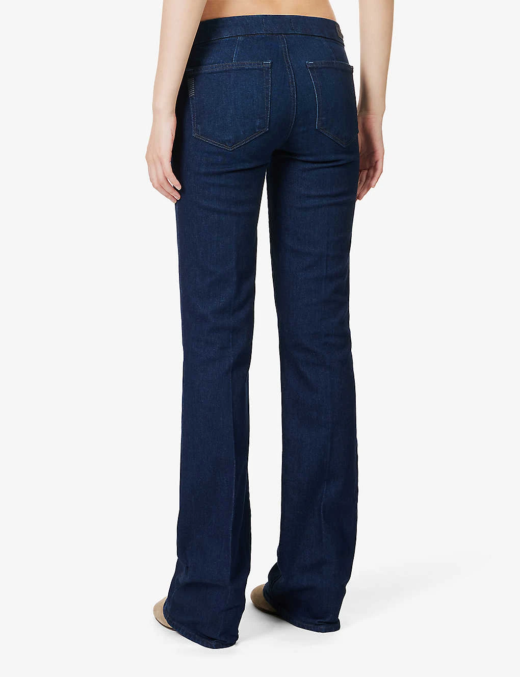 Paige Sloane Flared-leg Low-rise Stretch-denim Jeans 4 Paige Sloane Flared-leg Low-rise Stretch-denim Jeans - Image 4