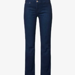 Paige Sloane Flared-leg Low-rise Stretch-denim Jeans