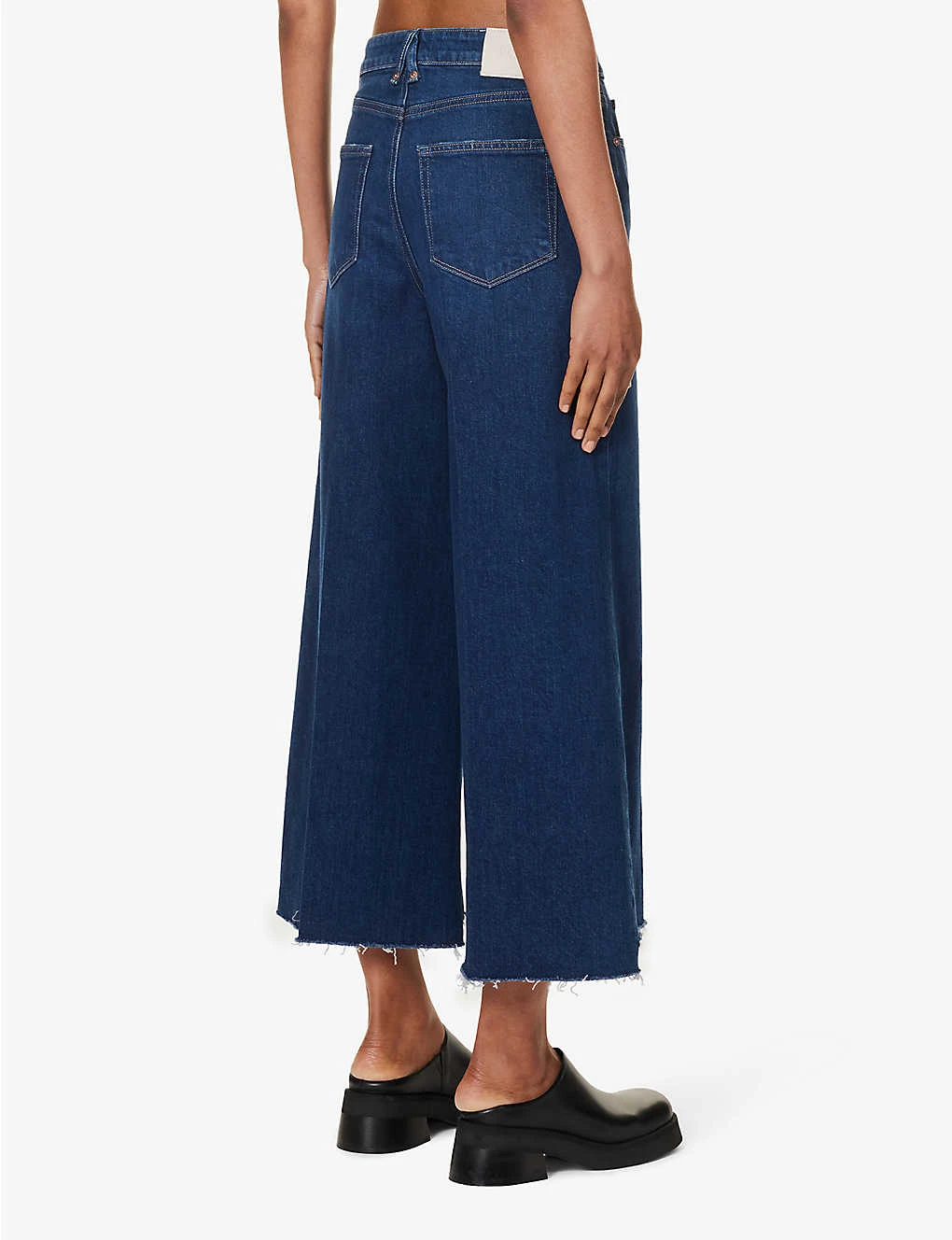 Paige Frankie Raw-hem High-rise Straight-leg Stretch-denim Jeans 4 Paige Frankie Raw-hem High-rise Straight-leg Stretch-denim Jeans - Image 4