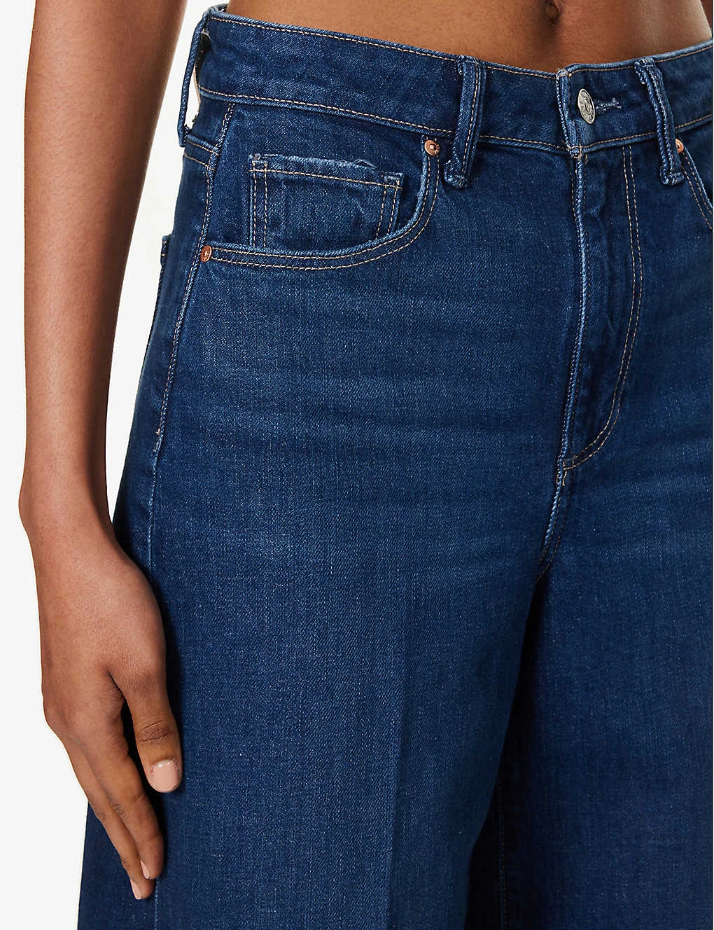 Paige Frankie Raw-hem High-rise Straight-leg Stretch-denim Jeans 5 Paige Frankie Raw-hem High-rise Straight-leg Stretch-denim Jeans - Image 5