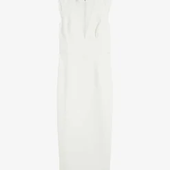 Ted Baker Elissii Sheer-panelled Stretch-woven Midi Dress