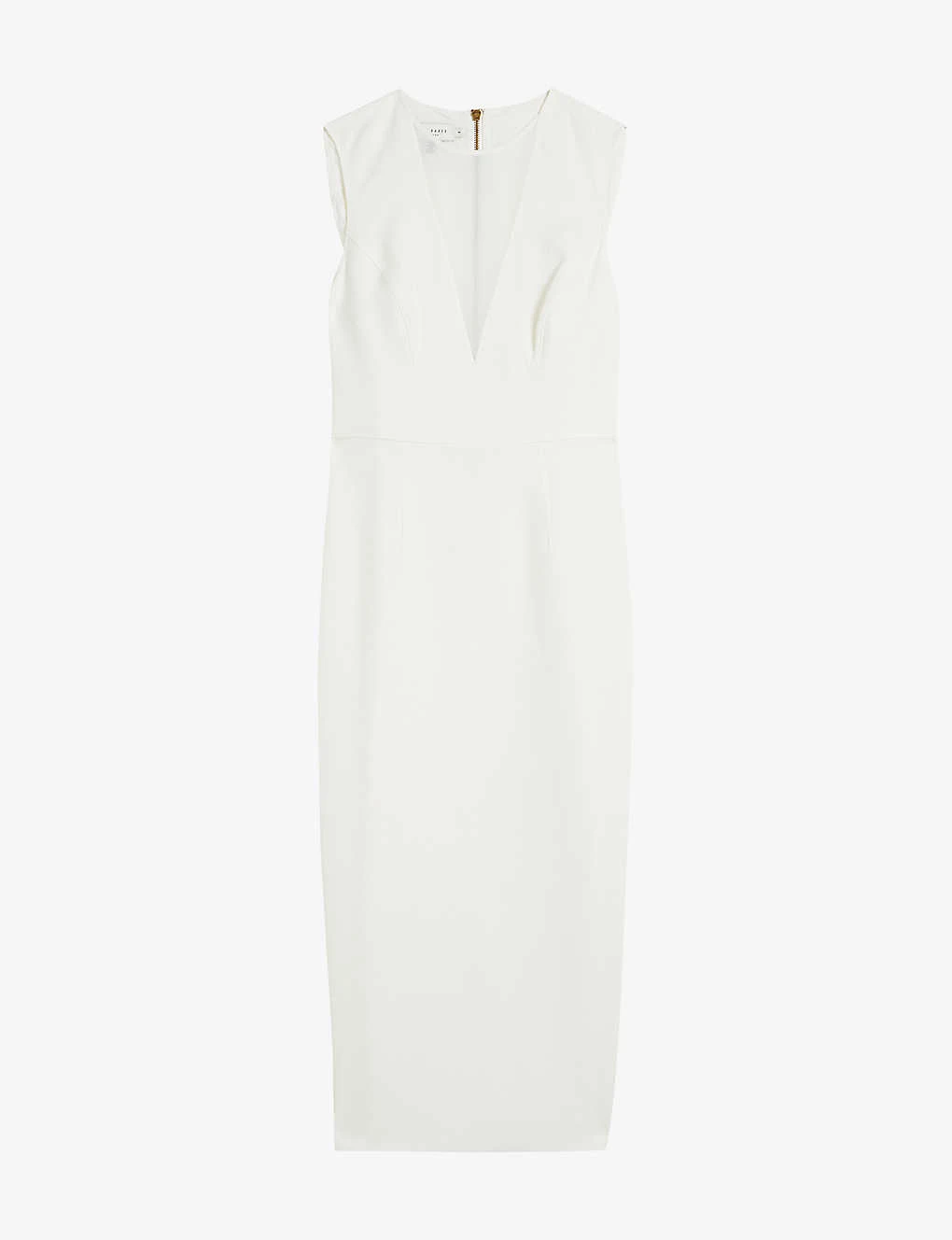 Ted Baker Elissii Sheer-panelled Stretch-woven Midi Dress 1 Ted Baker Elissii Sheer-panelled Stretch-woven Midi Dress