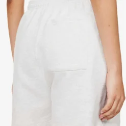 Brand-print High-rise Relaxed-fit Cotton-jersey Shorts -Outlet Pique Style Store R04153507 GREYMELANGE ALT04