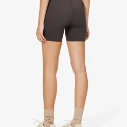 Ultimate Wrap-over High-rise Stretch-woven Shorts -Outlet Pique Style Store R04153512 COFFEEBEAN ALT03
