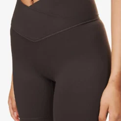 Ultimate Wrap-over High-rise Stretch-woven Shorts -Outlet Pique Style Store R04153512 COFFEEBEAN ALT04