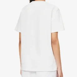 Logo-appliqué Relaxed-fit Cotton-jersey T-shirt -Outlet Pique Style Store R04153531 WHITE ALT03