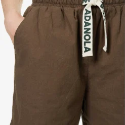 Branded High-rise Organic-cotton Shorts -Outlet Pique Style Store R04153615 CHOCOLATEBROWN ALT04