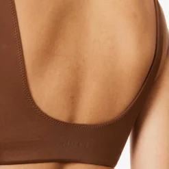 Scoop-neck Bikini Top -Outlet Pique Style Store R04153633 CHOCOLATEBROWN ALT03