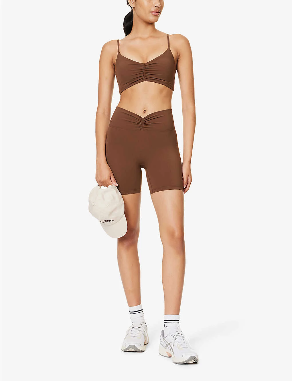 Ruched High-rise Stretch-woven Shorts 2 Ruched High-rise Stretch-woven Shorts - Image 2