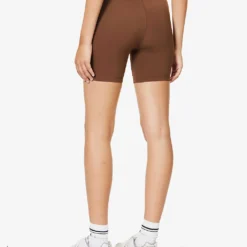Ruched High-rise Stretch-woven Shorts 8 Ruched High-rise Stretch-woven Shorts -Outlet Pique Style Store R04153644 CHOCOLATEBROWN ALT03