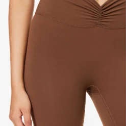 Ruched High-rise Stretch-woven Shorts 9 Ruched High-rise Stretch-woven Shorts -Outlet Pique Style Store R04153644 CHOCOLATEBROWN ALT04