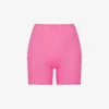 Ribbed Brand-patch Stretch-cotton Shorts