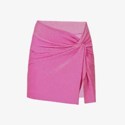 GOOD AMERICAN Sparkle Twist-detail Stretch-woven Sarong