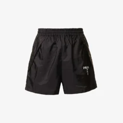 Prada Re-Nylon Brand-print Recycled-polyamide Shell Shorts