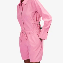 Whistles Lola Drawstring-waist Woven Shorts -Outlet Pique Style Store R04154605 PINK ALT02