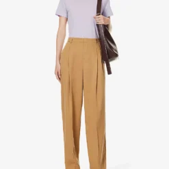 Vince Essential Round-neck Cotton-jersey T-shirt -Outlet Pique Style Store R04154648 WISTERIA ALT01