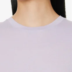 Vince Essential Round-neck Cotton-jersey T-shirt -Outlet Pique Style Store R04154648 WISTERIA ALT04