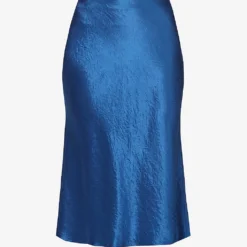 Vince Slim-fit High-rise Satin Midi Skirt