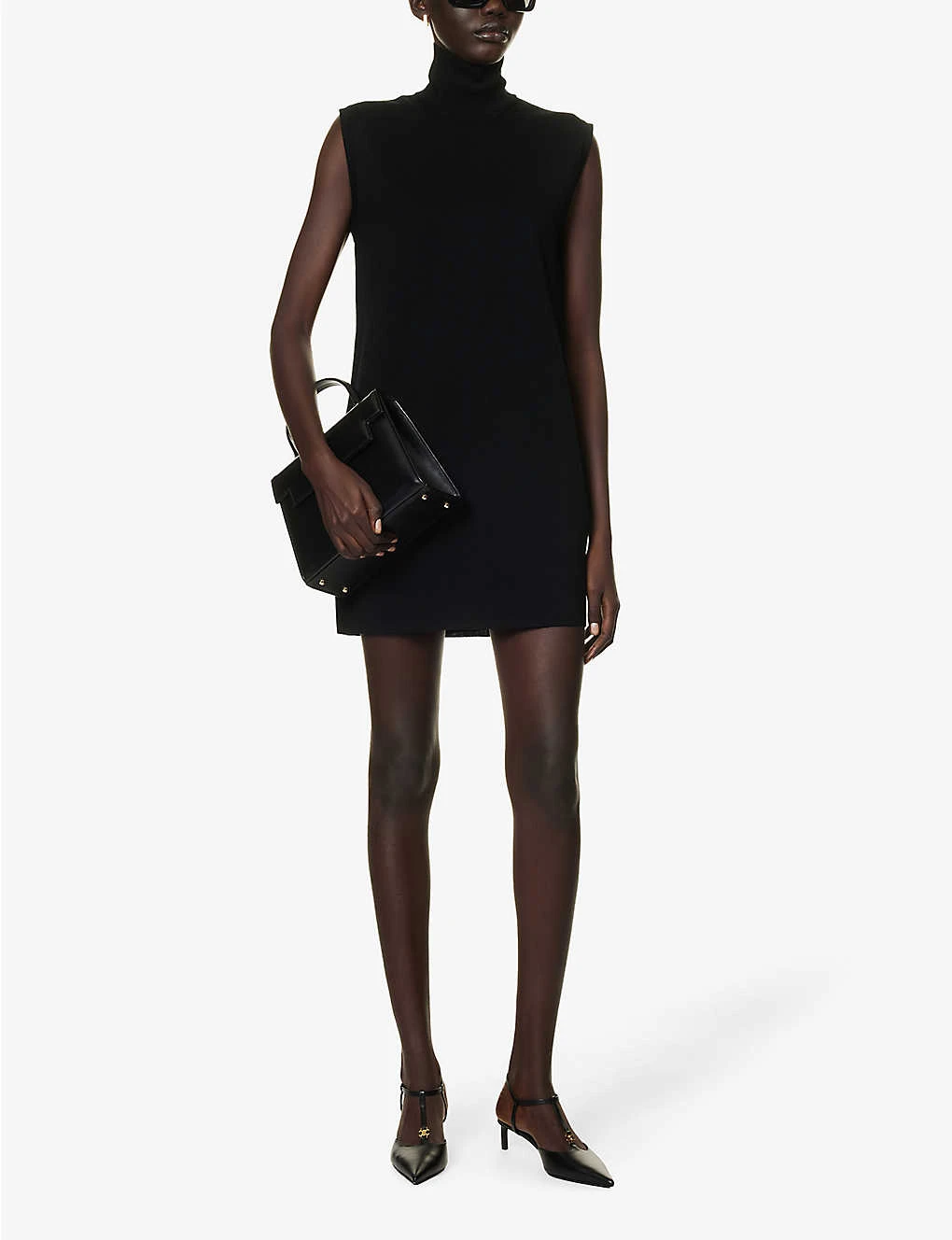 Max Mara Eureka High-neck Relaxed-fit Wool Mini Dress 2 Max Mara Eureka High-neck Relaxed-fit Wool Mini Dress - Image 2