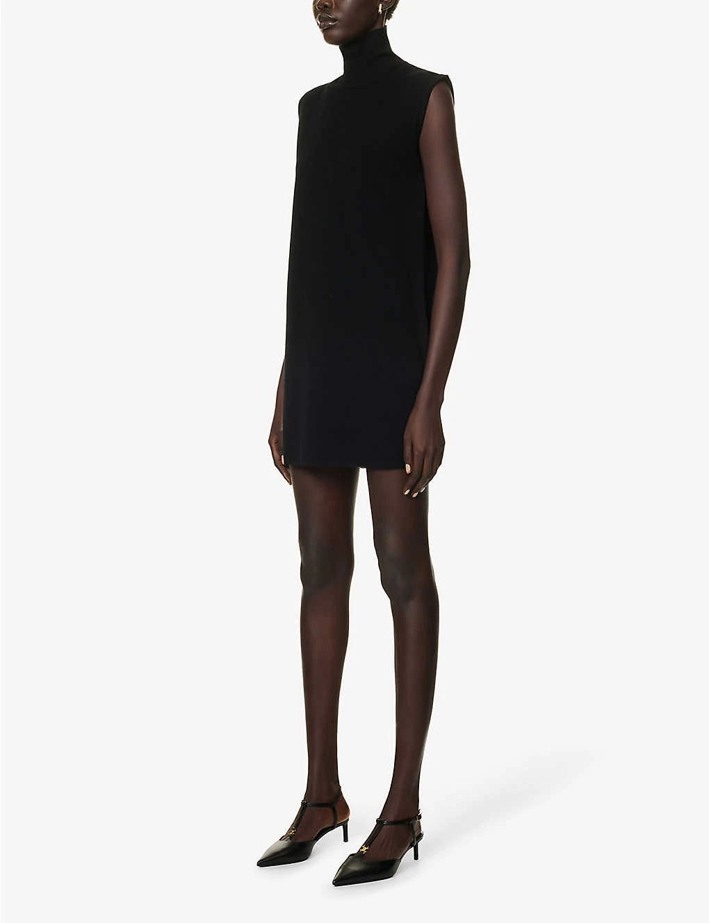 Max Mara Eureka High-neck Relaxed-fit Wool Mini Dress 3 Max Mara Eureka High-neck Relaxed-fit Wool Mini Dress - Image 3