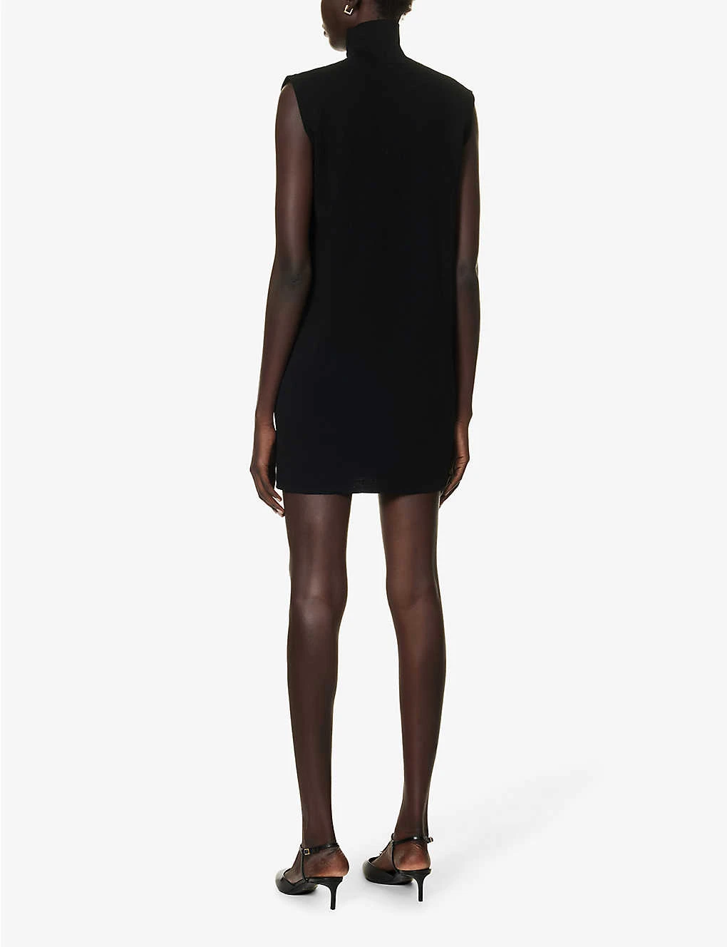 Max Mara Eureka High-neck Relaxed-fit Wool Mini Dress 4 Max Mara Eureka High-neck Relaxed-fit Wool Mini Dress - Image 4