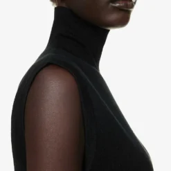 Max Mara Eureka High-neck Relaxed-fit Wool Mini Dress 9 Max Mara Eureka High-neck Relaxed-fit Wool Mini Dress -Outlet Pique Style Store R04156232 BLACK ALT04