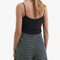 Ikks Graphic-print Woven Shorts -Outlet Pique Style Store R04156287 BLACK ALT03