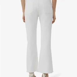 Ikks Frayed-hem Flared High-rise Jeans -Outlet Pique Style Store R04156289 ECRU ALT03