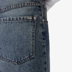 Ikks Relaxed-fit Straight-leg High-rise Denim Jeans -Outlet Pique Style Store R04156290 INDIGO ALT04