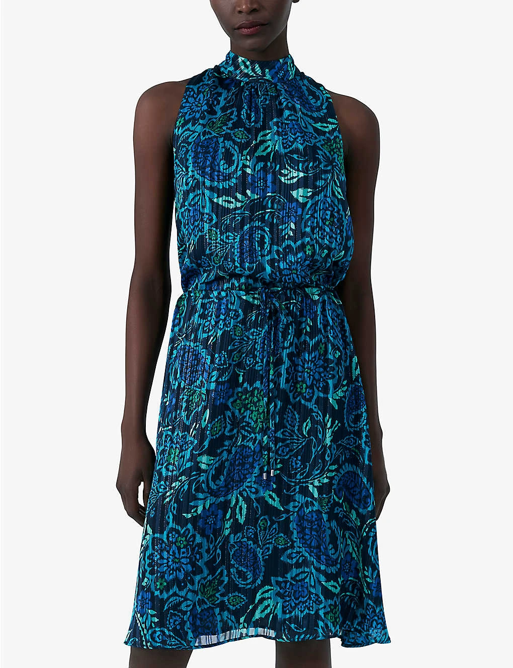 Ikks Floral-print Woven Midi Dress 3 Ikks Floral-print Woven Midi Dress - Image 3