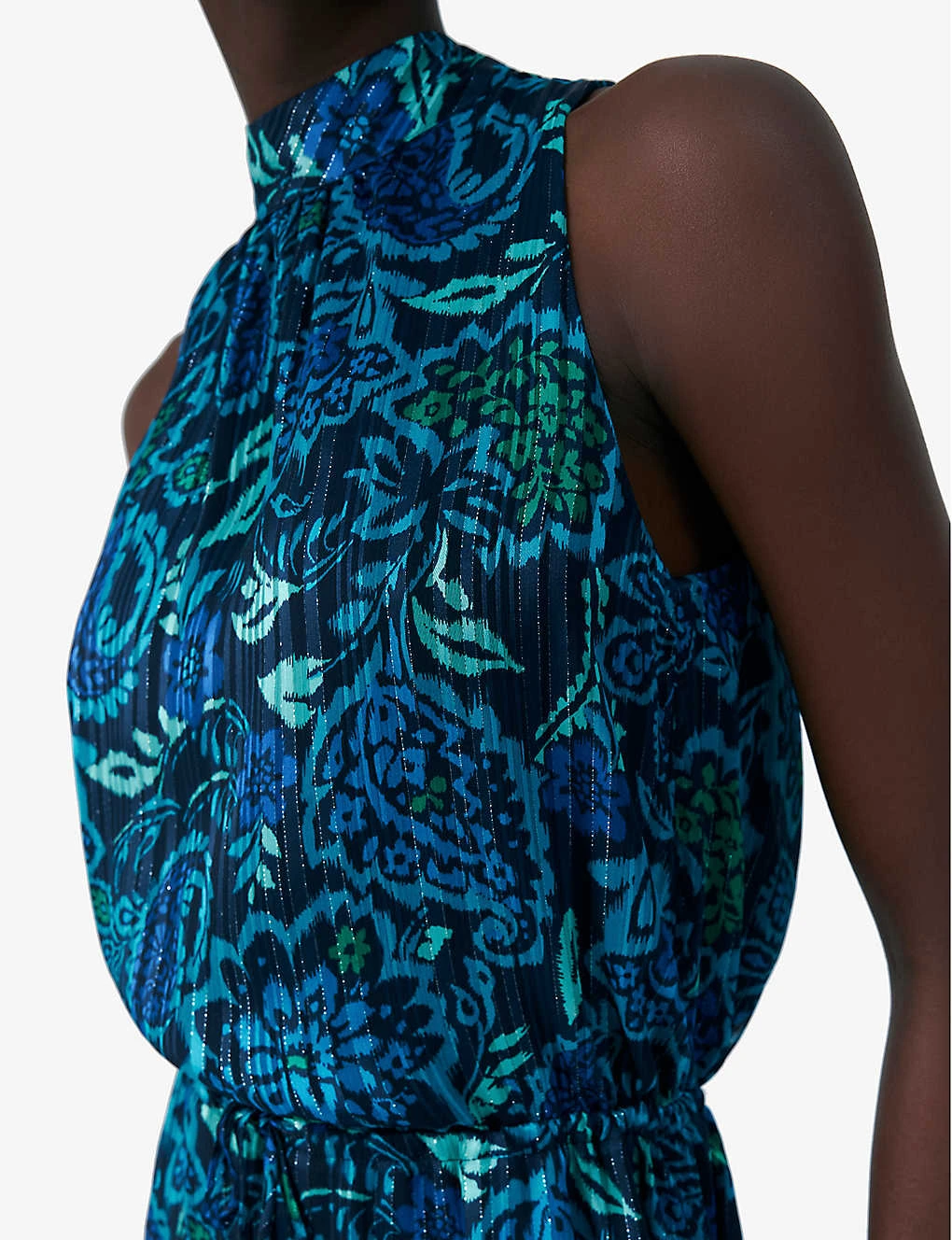 Ikks Floral-print Woven Midi Dress 5 Ikks Floral-print Woven Midi Dress - Image 5