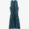 Ikks Floral-print Woven Midi Dress