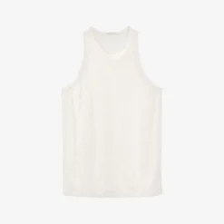 Ikks Sleeveless Round-neck Linen T-shirt