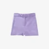 Ikks Triangle-buckle Stretch Cotton-blend Shorts