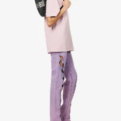 Filthy Rich Crystal-embellished Cotton T-shirt -Outlet Pique Style Store R04156847 ROSE ALT01