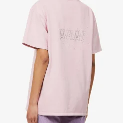 Filthy Rich Crystal-embellished Cotton T-shirt -Outlet Pique Style Store R04156847 ROSE ALT03