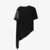Asymmetric-hem Relaxed-fit Woven T-shirt