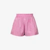 Faithfull The Brand Elva Striped Cotton-poplin Shorts