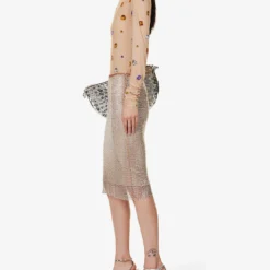 Sportmax Senior Elasticated-waistband Stretch-woven Midi Skirt -Outlet Pique Style Store R04158864 NUDO ALT01