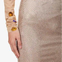 Sportmax Senior Elasticated-waistband Stretch-woven Midi Skirt -Outlet Pique Style Store R04158864 NUDO ALT04