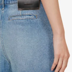 Sportmax Dorotea Straight-leg Mid-rise Regular-fit Denim Shorts -Outlet Pique Style Store R04158886 CORNFLOWER ALT04