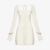 Olivia Ring-embellished Knitted Mini Dress
