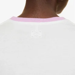 Loewe Maruja Mallo Floral-pattern Stretch-cotton T-shirt -Outlet Pique Style Store R04159263 WHITEMULTICOLOR ALT04