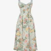 Sabrina Floral-print Cotton-blend Midi Dress