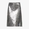 Bottega Veneta Intrecciato High-rise Leather Midi Skirt