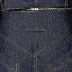 Belted Wide-leg High-rise Denim Jeans -Outlet Pique Style Store R04160109 DARKBLUEJEANS ALT04