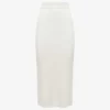Reiss Fern Knitted Linen-blend Midi Skirt