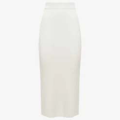 Reiss Fern Knitted Linen-blend Midi Skirt