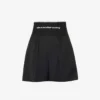 ALEXANDER WANG Safari Logo-print High-rise Cotton-blend Shorts