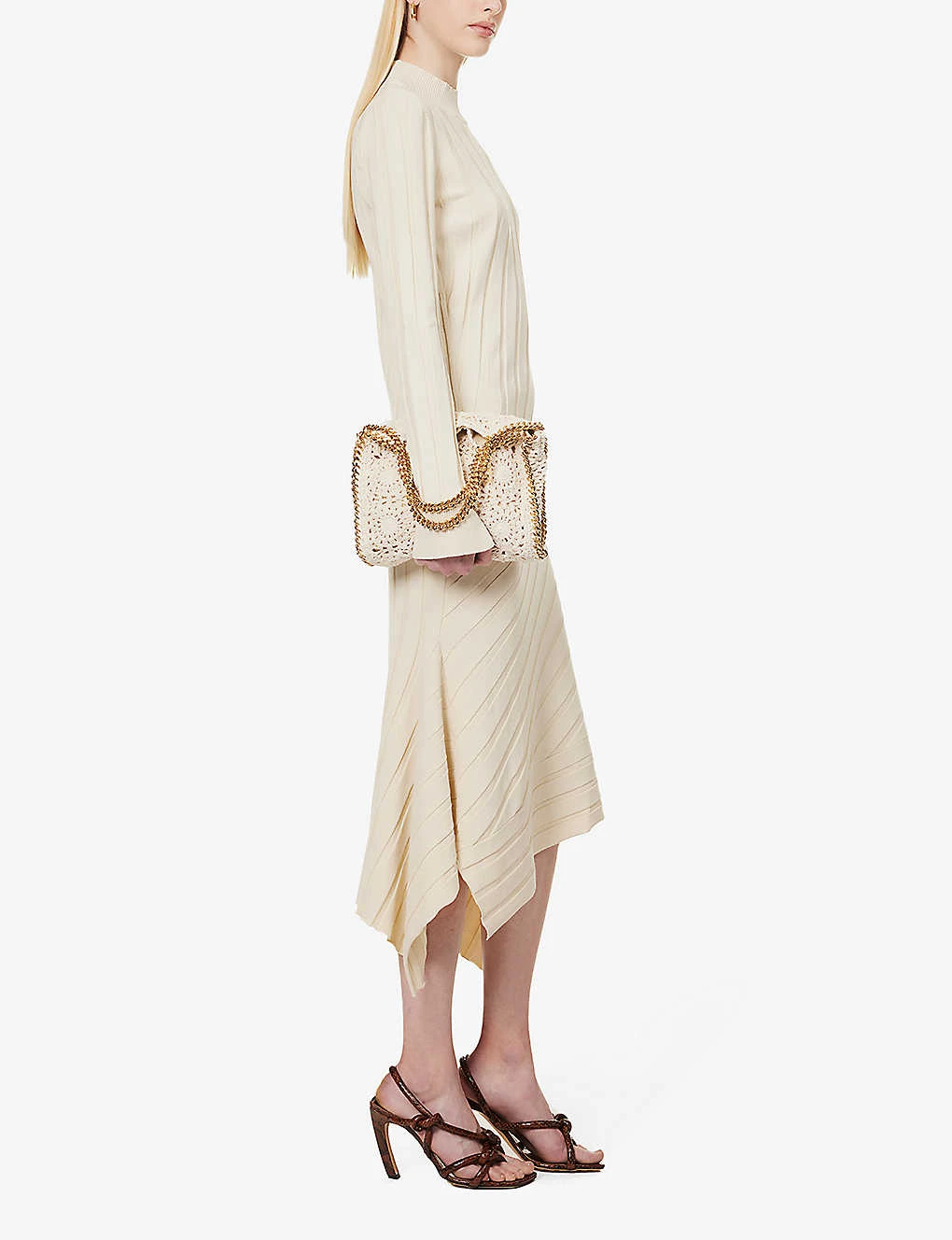 STELLA MCCARTNEY Regular-fit Asymmetric Knitted Midi Skirt 2 STELLA MCCARTNEY Regular-fit Asymmetric Knitted Midi Skirt - Image 2